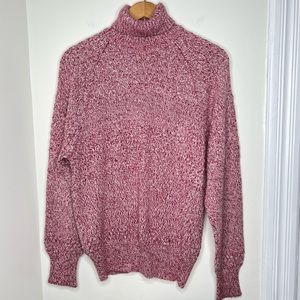 Vintage Donegal Estate Turtleneck Sweater Size Medium reddish White Color
